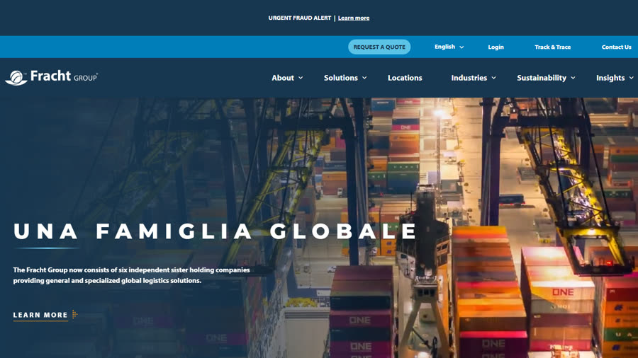 The Fracht Group website