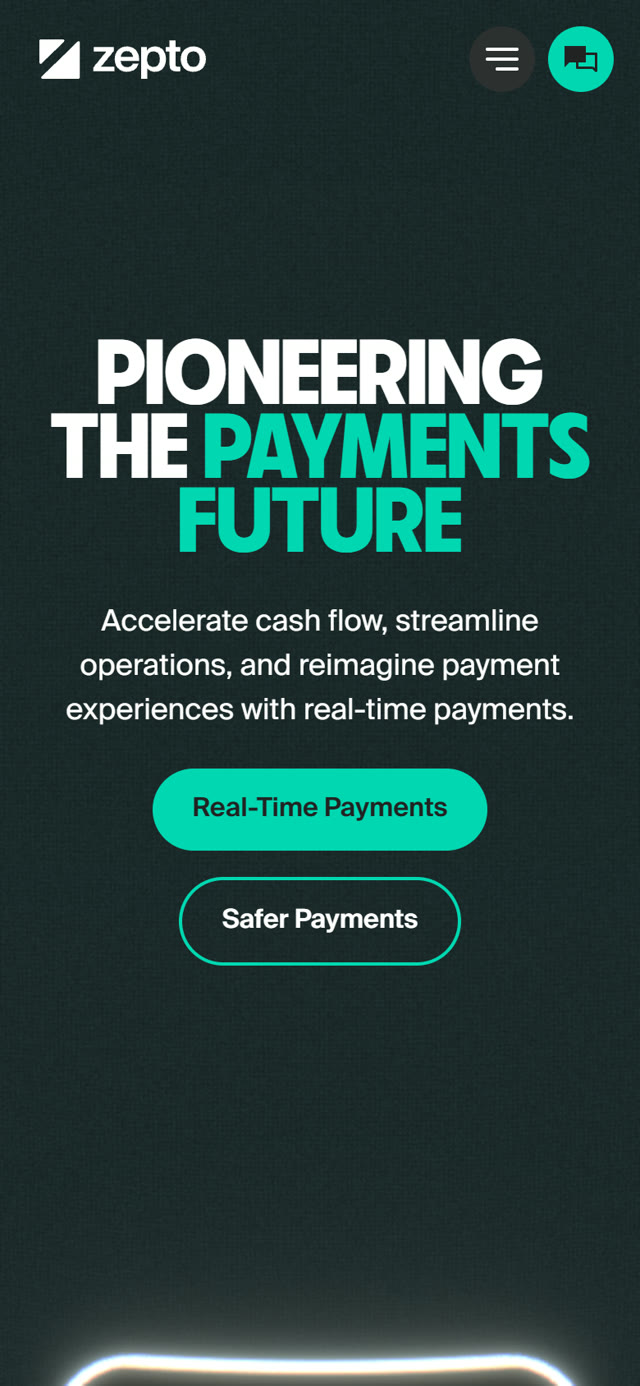 The Zepto website on mobile